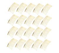 VICASKY 20 pezzi Pettini Laterali in Ferro Intrecciato Dorato Barrettes Invisibili per Capelli Clip per Chignon e Velo da Sposa Accessori Donna Resistenti e Portatili