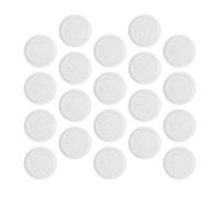 VICASKY 20 Pezzi Piastre di Colla per Ciglia Finte in Plastica Abs Strumento Ausiliario per Extension Ciglia Design a Fiore Bianco per Lavoro di Laminazione