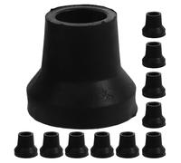 VICASKY 20 Pezzi Puntali Gomma Antiscivolo per Bastone Ricambi Resistenti e Facili da Installare per Stampelle Piedi Anziani Grip Potenziato su Piastrelle Erba e Terreni Irregolari