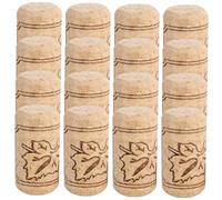 VICASKY 20 pezzi Tappi Bottiglia Sughero Naturale per Vino Tappi Sigillanti Resistenti e Riutilizzabili Chiusura Ermetica per Bottiglie per Conservare Profumo e Gusto Design Creativo per