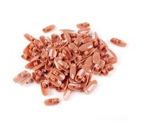 VICASKY 200 Pezzi 2 esercizio per unghie finte fake nails nail art kit nails manicure kit per le unghie consiglio per l'esercizio delle unghie adesivi per esercizi per unghie Brown