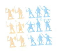 VICASKY 200 pezzi cavalleria modellino numeri soldati piccoli giocattoli in miniatura soldato giocattolo guerriero uomini miniature medievali in plastica
