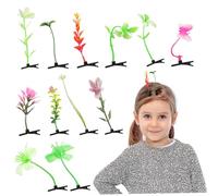 VICASKY 20pezzi Clip Capelli Germoglio Pianta Accessori Capelli Per Feste e Carnivali Fermagli Divertenti Per Acconciature Con Stile Naturale Piccole Per Donna