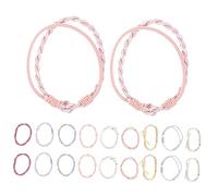 VICASKY 20pezzi Elastici Per Capelli Bohémien Intrecciati Elastici Per Capelli in Materiale Sicuro Adatti Fini e Coda Di Cavallo Per Donne Di Tutte Le Età Regalo Per Figlie Mamme e Amiche
