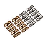 VICASKY 20pezzi Perline Per Dreadlock Accessori Per Trecce Anelli Per Capelli Per Estensioni e Intrecci Per Feste Sfilate Di Moda e Matrimoni