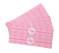 VICASKY 24 adesivi per l'identificazione del genere per bambini, adesivi per la festa dei bambini, adesivi per la doccia, in plastica, rosa