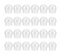 VICASKY 24 Pezzi Globi di Neve in Plastica Trasparente con Tappi Vite Sfere Vuote Leggere per Decorazioni Natalizie Fai da Te Centrotavola e Ricordi Personalizzati