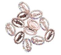 VICASKY 24 Pezzi Nail Art Accessori Per Le Donne Crocifisso Gioielli Collana Falso Bracciale Catena Set di Adesivi per unghie Gemme Perle Ciondoli Accessori Manicure