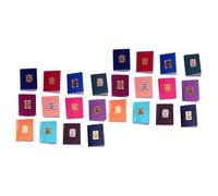 VICASKY 24pcs libri in miniatura modello pezzi per la casa delle bambole decorazione Bjd fotografia accessori design classico durevole creativo dipinto per studio biblioteca