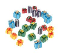 VICASKY 25 mini scatole natalizie decorative in miniatura ornamenti per casa delle bambole albero di Natale decorazione idee regalo creative per Natale