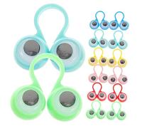 VICASKY 25 Pezzi Anello Per Gli Occhi Dita Delle Streghe Per La Lettura Per i Bambini Giocattoli Con Le Dita Del Bulbo Oculare Insaccatrici Di Cestini Intelligente Bambino Plastica Squillo