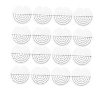 VICASKY 25pezzi Protezione Termica per Extension Capelli Distanziatore Rotondo Singolo Foro Scala Trasparente Protezione Strumenti Adesione Extension