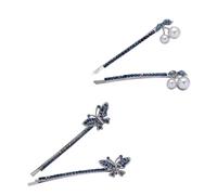 VICASKY 2paia Fermagli Per Capelli Strass Forcine Forma Di Farfalla Accessori Per Capelli Da Donna Adatti Per Feste Balli in Maschera e Altre Occasioni Speciali