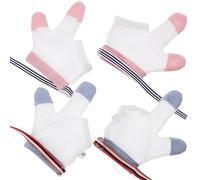 VICASKY 2paia Guanti Protettivi Anti-morso Per Ragazzo Ragazza Guanti Per Dito Regolabili in Tessuto Traspirante Con Superficie Masticabile Per Delicata Ragazzo Ragazza s Rosa e Blu