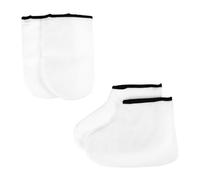 VICASKY 2Paia Paraffina Cera Guanti Per La Della Pelle E Copri Piedi Per Cheroterapia Idratante Calze Per Piedi Secchi E Mani Per La Del Piedi