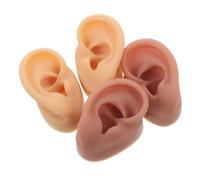 VICASKY 2paio Orecchio in Silicone Anatomia Realistica da Espositore per Gioielli per Pratica Piercing e Didattica