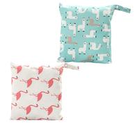 VICASKY 2pcs Borse per Pannolini Con Cordoncino Borsa Da Viaggio Per Pannolini E Giocattoli Per Bambini Durevole E Pratico Per Viaggio Blu