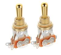 VICASKY 2pcs Chitarra Interruttore a levetta Pickup Selector Metallo Oro Accessori Corrispondenti Per Chitarra Silenzioso E Durevole Ricambio Ideale Per Parti Difetti