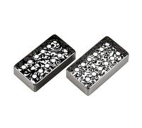 VICASKY 2pcs Chitarre Pickup Coperture Design Decorative Coperture Chitarre Ricambi Per Basso Basso Durevole E Protettivo Con Modello