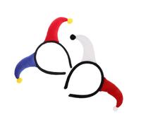 VICASKY 2pcs Fasce Pagliaccetto Rosso E Bianco Divertenti Kopfaccessoires Per Carnevale E Halloween Costume Accessori Per Le Apparizioni Clowneske E Occasioni Festive