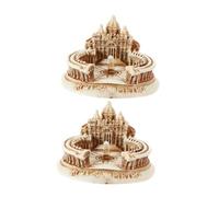 VICASKY 2pcs Mini San Pietro Resina Modello Dettagliato Replica Di St Pietro Collezionabile Architettura Ornamento Miniatura Building Decor Per - E Ufficio Decorazione