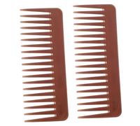 VICASKY 2pcs Pettini Parrucchiere Denti Più Larghi Per Capelli Pettini Di Plastica Per Parrucchieri E Casa Capelli Lisci Per Salone E Trattamenti Di Taglio Di Capelli Colori Casuale