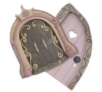 VICASKY 2pcs Porte Da Fiaba In Legno Per Giardino Porta Decorazione Ornamento Per Casa Fata E Giardino Doll Artigianato Per La Decorazione Giardino