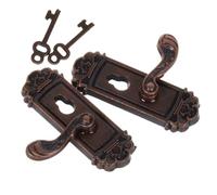 VICASKY 2pcs Porte In Miniatura Maniglie Per Case Dolls Vintage Serrature In Scala Per Mini Casa Decorazione Facile Installazione E Design Robusto