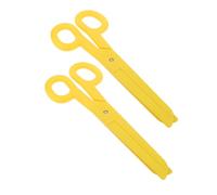 VICASKY 2pcs Simulazione Forbici Puntelli Immaginate di Te Un Forbice Divertente Costume Commedia Gioco, Puntelli Grandi Forbici Prop Enormi Forbici Plastica Giallo