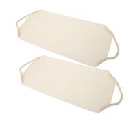 VICASKY 2pezzi Asciugamani Esfolianti Per Schiena Striscia Lunga Per Pulizia Profonda Accessorio Multi-funzionale Per Bagno Beige
