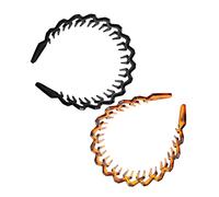 VICASKY 2pezzi Cerchietto Ondulato Di Plastica Cerchietto Forma Di Dente Di Squalo Forma Di Pettine Per Capelli Accessori Per Capelli