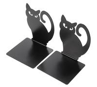 VICASKY 2pezzi Fermalibri Forma Di Gatto in Ferro Espositore Per Riviste Reggilibri in Metallo Fermalibri Per Archivi Decorativi Organizer Per Libri Artigianale Portalibri Da Lettura Da