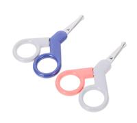 VICASKY 2pezzi Forbici e Tagliaunghie Per Ragazzo Ragazza Di Strumenti Di Manicure Per Ragazzo Ragazza Design Ergonomico e Sicuro Facile Da Pulire e Arancione
