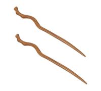 VICASKY 2pezzi Forcina per Capelli in Legno di Ebano Stile Cinese Bacchette per Capelli Vintage per Donna Ragazza Accessorio per Elegante per Matrimoni Feste e Abbigliamento Casual