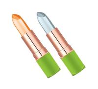 VICASKY 2pezzi Lucidalabbra Per Lunga Tenuta Balsamo Per Labbra Idratante All Aloe Rossetto Cambia Colore Per Bellezza e Compatto