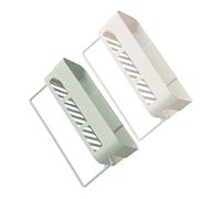 VICASKY 2Pezzi Mensola da Decorativo Bianco e Verde per Cucina e Portaoggetti Multifunzionale per Stoccaggio Bottiglie Asciugamani e Accessori