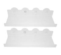 VICASKY 2pezzi Mensola da Sospesa per Piante Supporto in Acrilico Trasparente con Ventosa Estensore per Davanzali per Fioriere Erbe Aromatiche e da