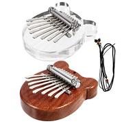 VICASKY 2pezzi Mini Kalimba Note Thumb Piano Cartoon Kalimba Musical Instrument Toy For Beginners Kids Camping Outdoor Activities