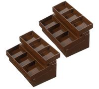 VICASKY 2pezzi Mini Scaffale Per Frutta e Verdura Miniatura Per Casa Delle Bambole Espositore Per Supermercato Decorazione Per Scaffale Di Cucina Per Verdure