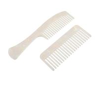 VICASKY 2pezzi Pettine Denti Larghi in Acetato Per Donna Set Da Antistatico Strumento Retrò Compatto Per Styling Dei Capelli Ricci Lisci e Bagnati Per Parrucchieri e Viaggio