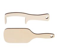 VICASKY 2pezzi Pettine in Legno Denti Per Calvo Spazzola Per Capelluto Delicata Pettine Per Styling Per Accessorio Divertente Per Feste e Originale
