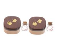 VICASKY 2pezzi Scatola Portadenti Per Custodia Per Ricordi Di Denti Da Latte Souvenir Crescita Per La Fata Dei Denti Design Carino e Funzionale