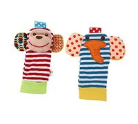 VICASKY 2pezzi Sonagli Per Ragazzo Calzini e Sonagli Da Polso Giocattoli Colorati Per Stimolare e Udito Regali Per Ragazzo Del Primo