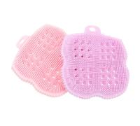 VICASKY 2pezzi Spazzola Scrub Corpo in Silicone e Spazzola da Bagno Scrubber per Corpo da Usare Sotto la Doccia Accessori per Bagno Esfoliante