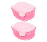 VICASKY 2pezzi Spazzole Per Fondotinta Con Coperchio Pennelli Makeup Ad Alta Densità Applicatori Per Trucco Liquido e Polvere Design Elegante e Portatile Per Viaggi