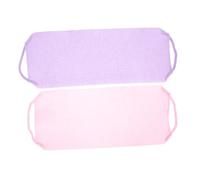 VICASKY 2pezzi Spugna Esfoliante Posteriore Asciugamano da Bagno Portatile Coulisse Strumenti per Sapone Scrubber Esfoliante per Schiena da Doccia