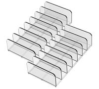 VICASKY 2pezzi Trucchi Organizzatore Diviso Trasparente Per Palette Ombretti e Cosmetici Per Stoccaggio Ordinato e Riuso