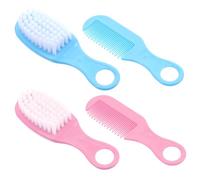 VICASKY 2sets Spazzola e Pettinino per Ragazzo Ragazza Ragazza Spazzola Morbida per Capelli Ragazzo Pettini per Massaggio Delicato per Cura Capelli e Capelluto Sensibile