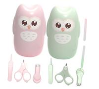 VICASKY 2sets Strumenti Manicure per Ragazzo Ragazza Ragazza Forbicine per Unghie per Ragazzo Pinzetta con Custodia Forma di Gufo per Dita