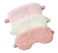 VICASKY 3 mascherine per dormire in peluche, comode benda per i viaggi, pratica maschera per gli occhi con design sagomato, blocco della luce e confortevole per un sonno profondo